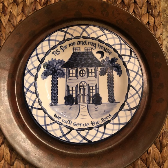 🏡 Hand Painted Mustard Seed Collector Plate - Picture 4 of 5